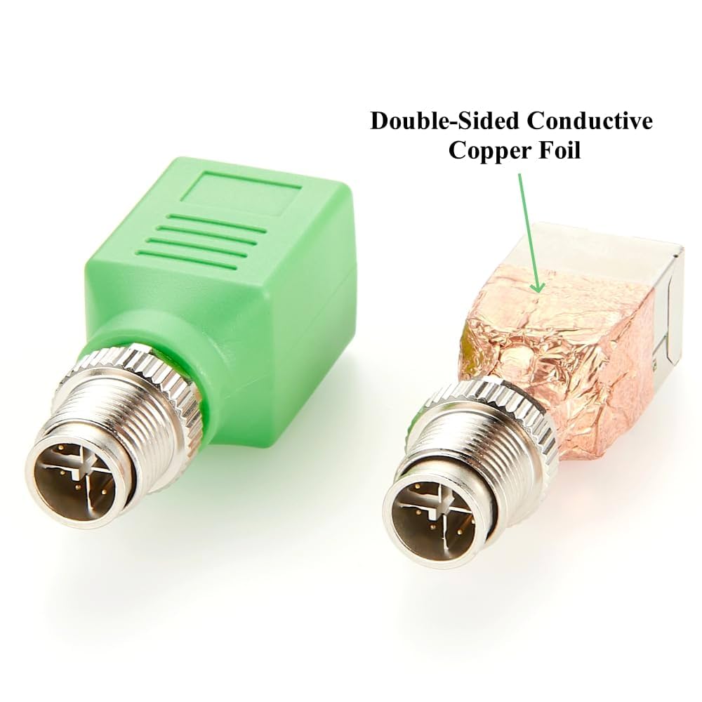 Amazon.co.jp: Plinkwirekb M12 X-Coded 8ピン - RJ45アダプター